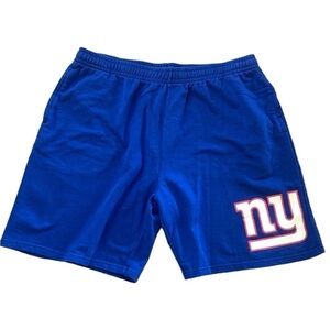 NFL New York Giants Blue Logo Sweatshorts Size XL‎